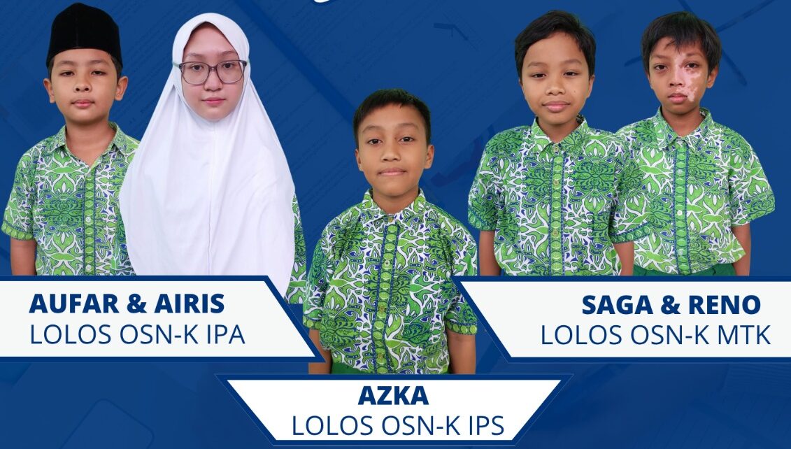 5 Murid SDIA 2 Lolos OSN-K Menuju OSN Provinsi