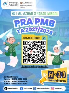 PMB SD Al Azhar 2 Pasar Minggu TA 2027/2028