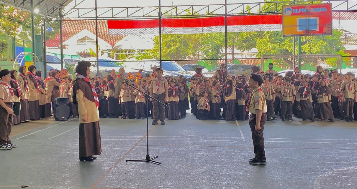 Upacara Hari Pramuka 2026 di SD Islam Al Azhar 2 Pasar Minggu