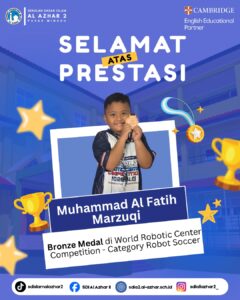 Muhammad Al Fatih Marzuqi Raih Bronze Medal Robotik