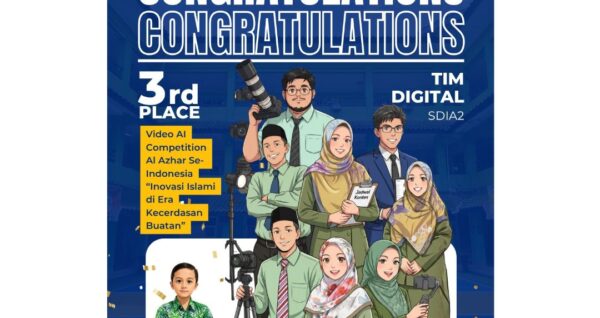 Tim Digital SDIA 2 Pasar Minggu Raih Juara 3 Lomba Video AI