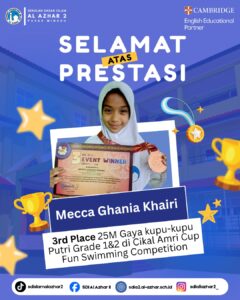 Mekah Ghania Raih Juara 3 Piala Cikal Amri