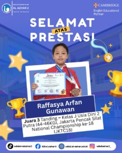 Raffasya Arfan Gunawan Raih Juara 3 JKTC18